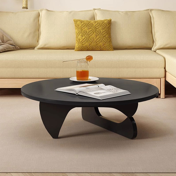 Circular Wooden Coffee Table Present Them