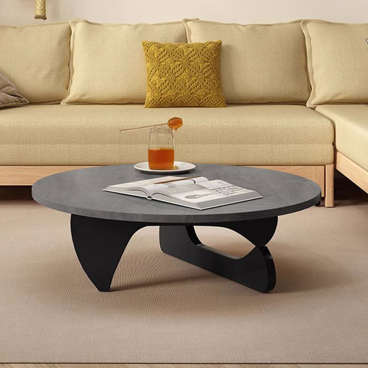 Circular Wooden Coffee Table Present Them