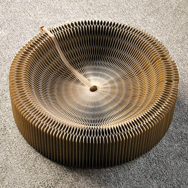 Collapsible Cat Scratcher Bed Present Them