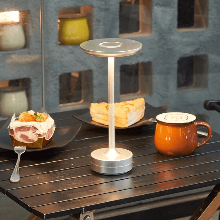 Metallic Cordless Rechargeable Waterproof Table Lamp - Present Them