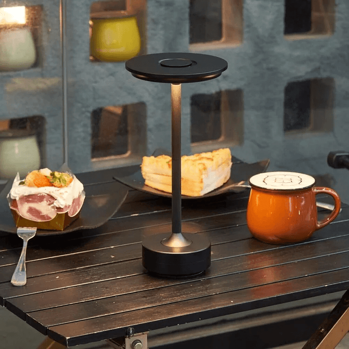 Metallic Cordless Rechargeable Waterproof Table Lamp - Present Them