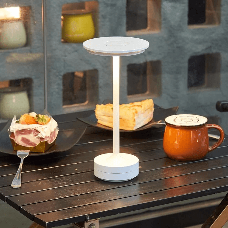 Metallic Cordless Rechargeable Waterproof Table Lamp - Present Them