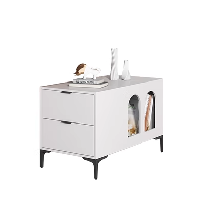 MAS-1244 Masdio Modern Minimalist Side Table with Drawer Present Them