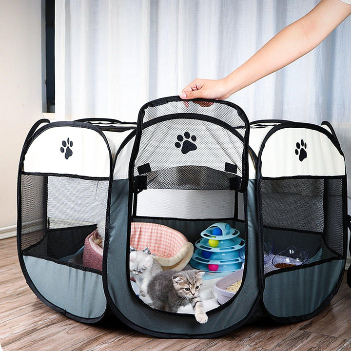Portable Pet Playpen Foldable - Present Them