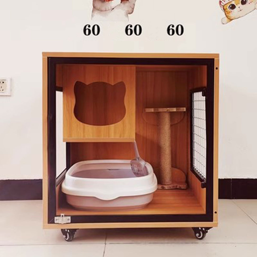 Sturdy Solid Wood Cat Cage Present Them