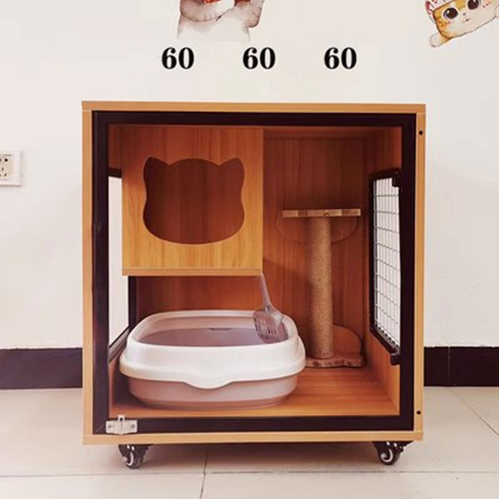 Sturdy Solid Wood Cat Cage Present Them