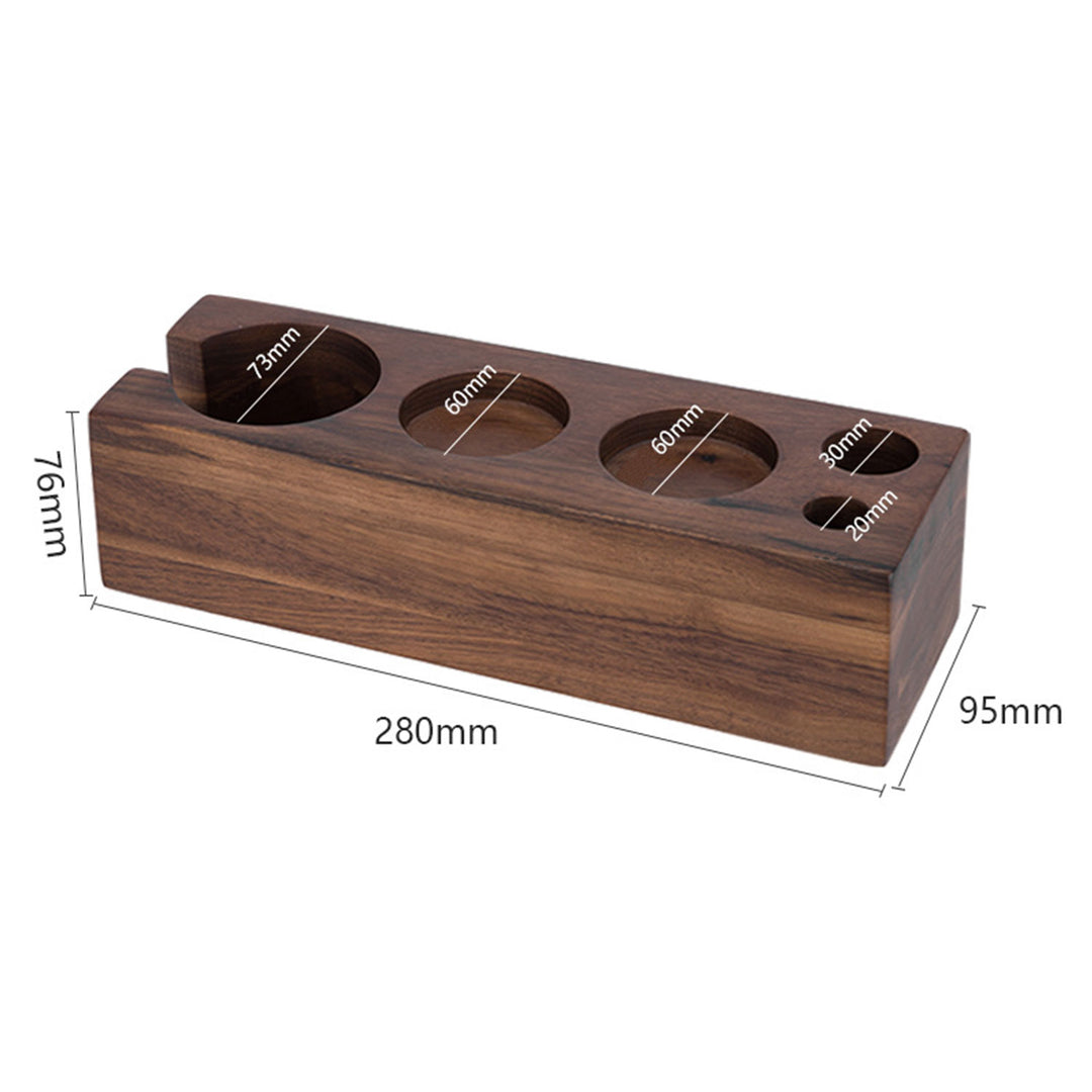 Wood Coffee Tamper Holder Present Them