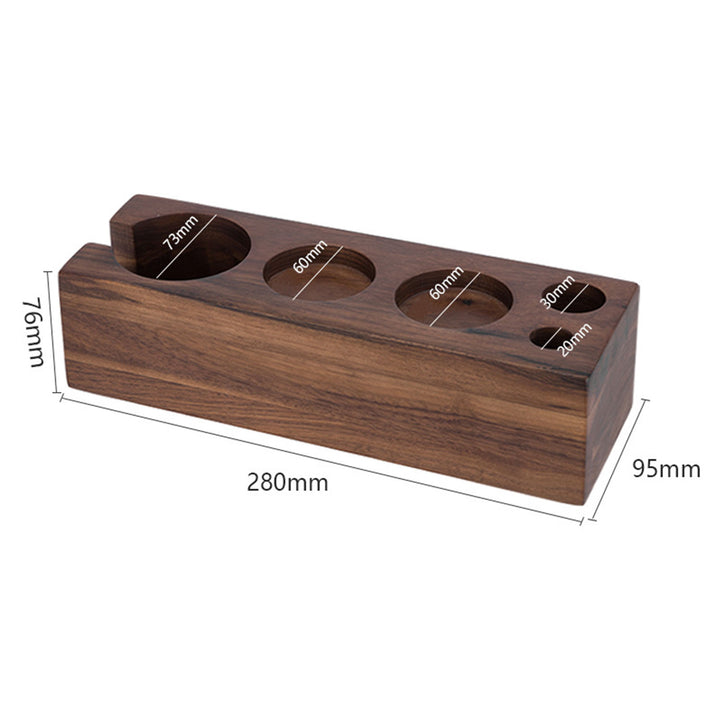 Wood Coffee Tamper Holder Present Them