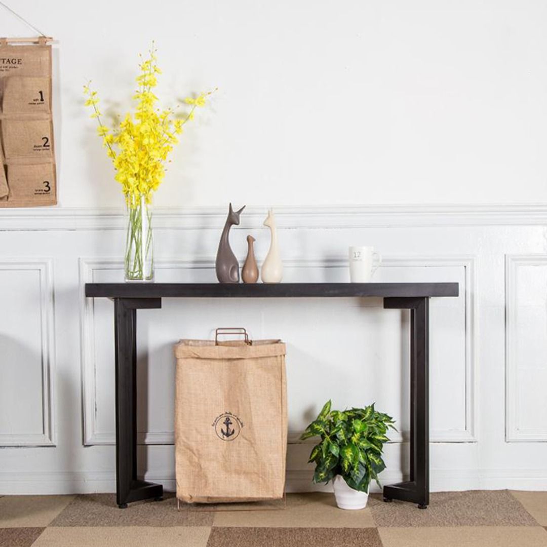 Masdio Handcrafted Rustic Solid Wood Console Table