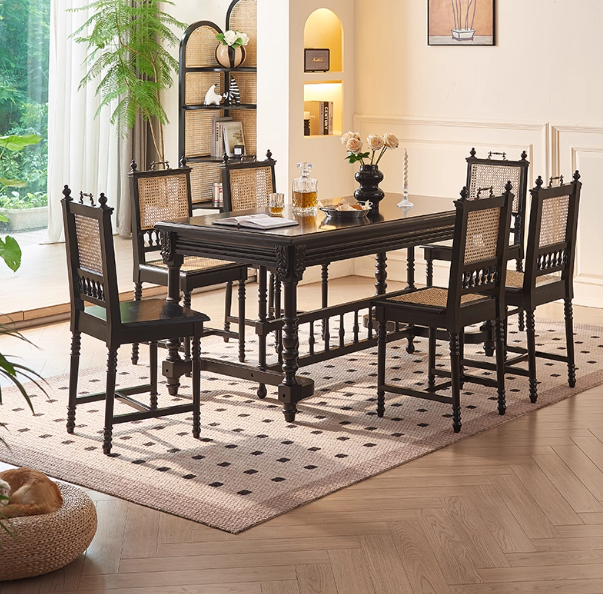 MAS-2895 Masdio Mid-Century Rattan Dining Chair