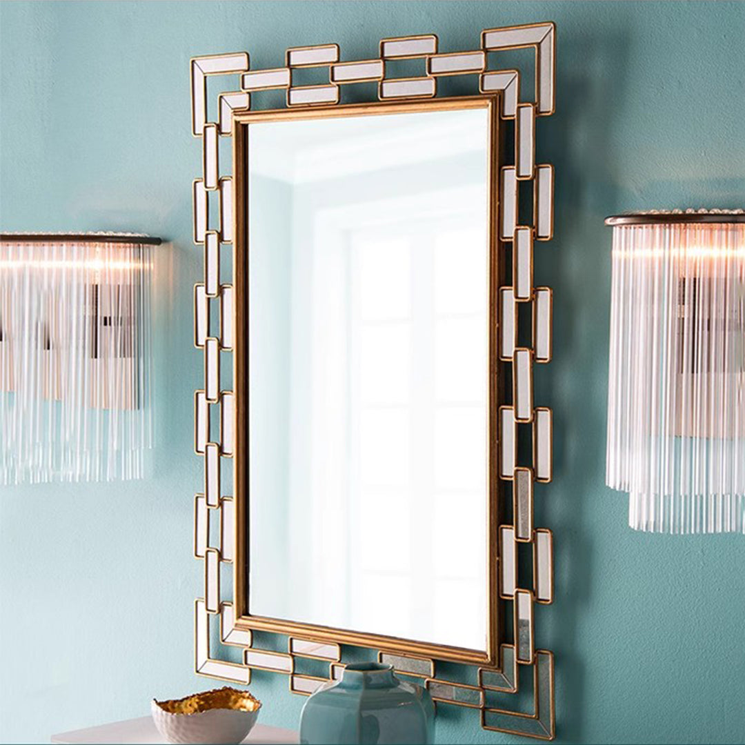 MAS-1767 Masdio Rectangle Metal Wall Mirror