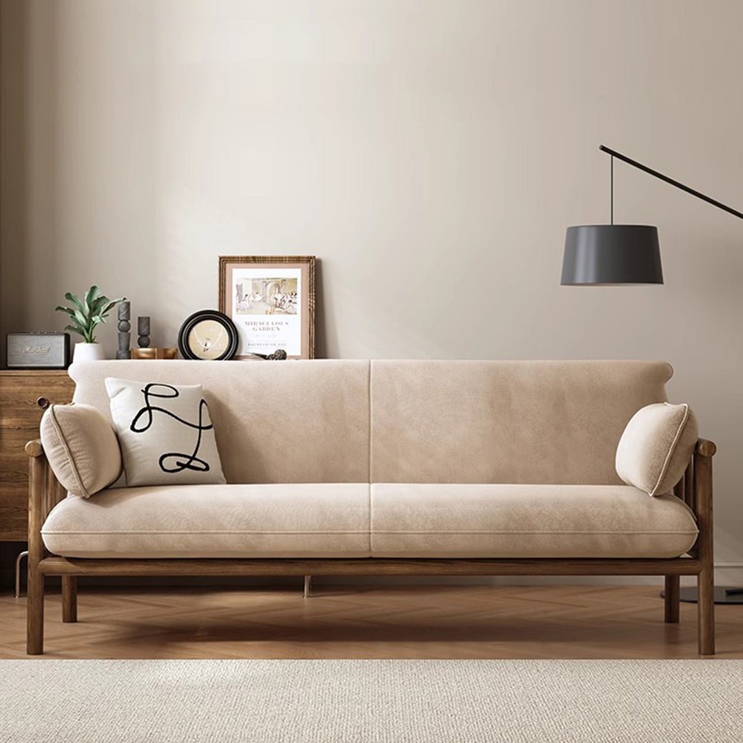 MAS-2076 Masdio Japandi Solid Wood Sofa