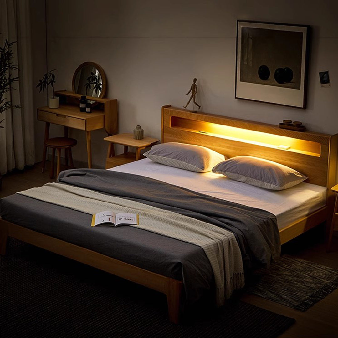 MAS-1965 Masdio Multimedia Solid Wood Bedframe