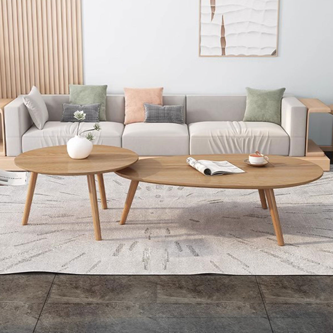 Nordic Nestable Solid Wood Coffee Table