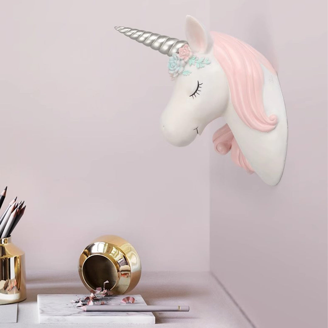 MAS-2011 Masdio Unicorn Wall Art Fauxidermy