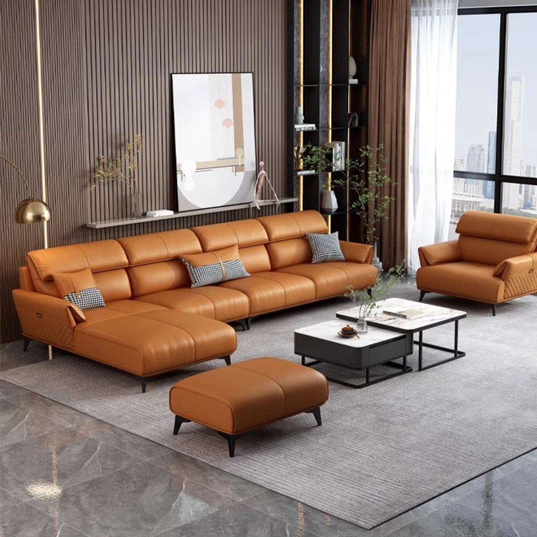 MAS-2082 Masdio Modern Leather Sofa