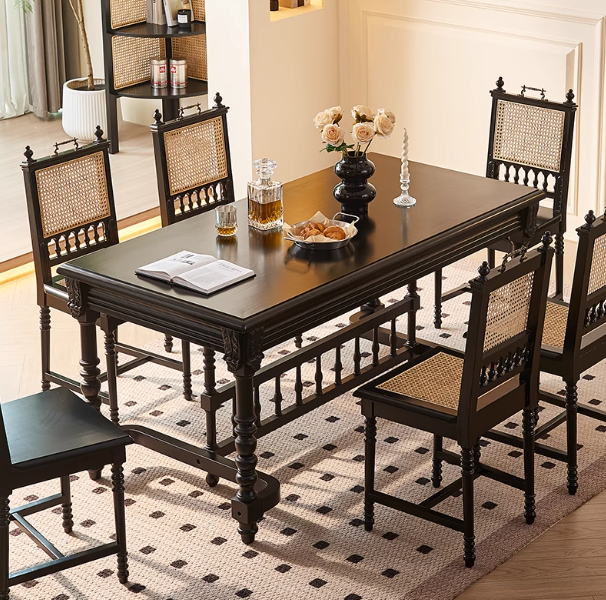 MAS-2895 Masdio Mid-Century Rattan Dining Chair