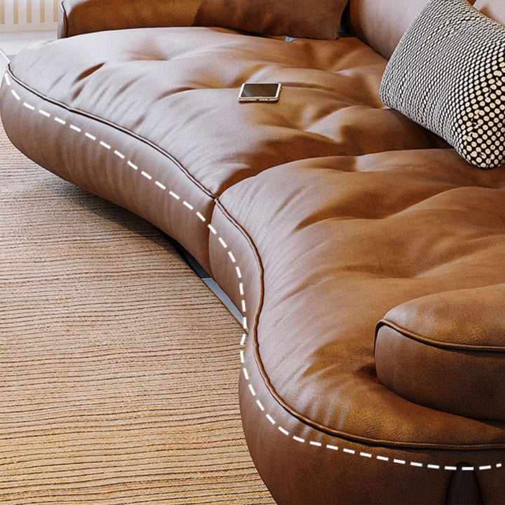 MAS-2099 Masdio Modern Leather Sofa