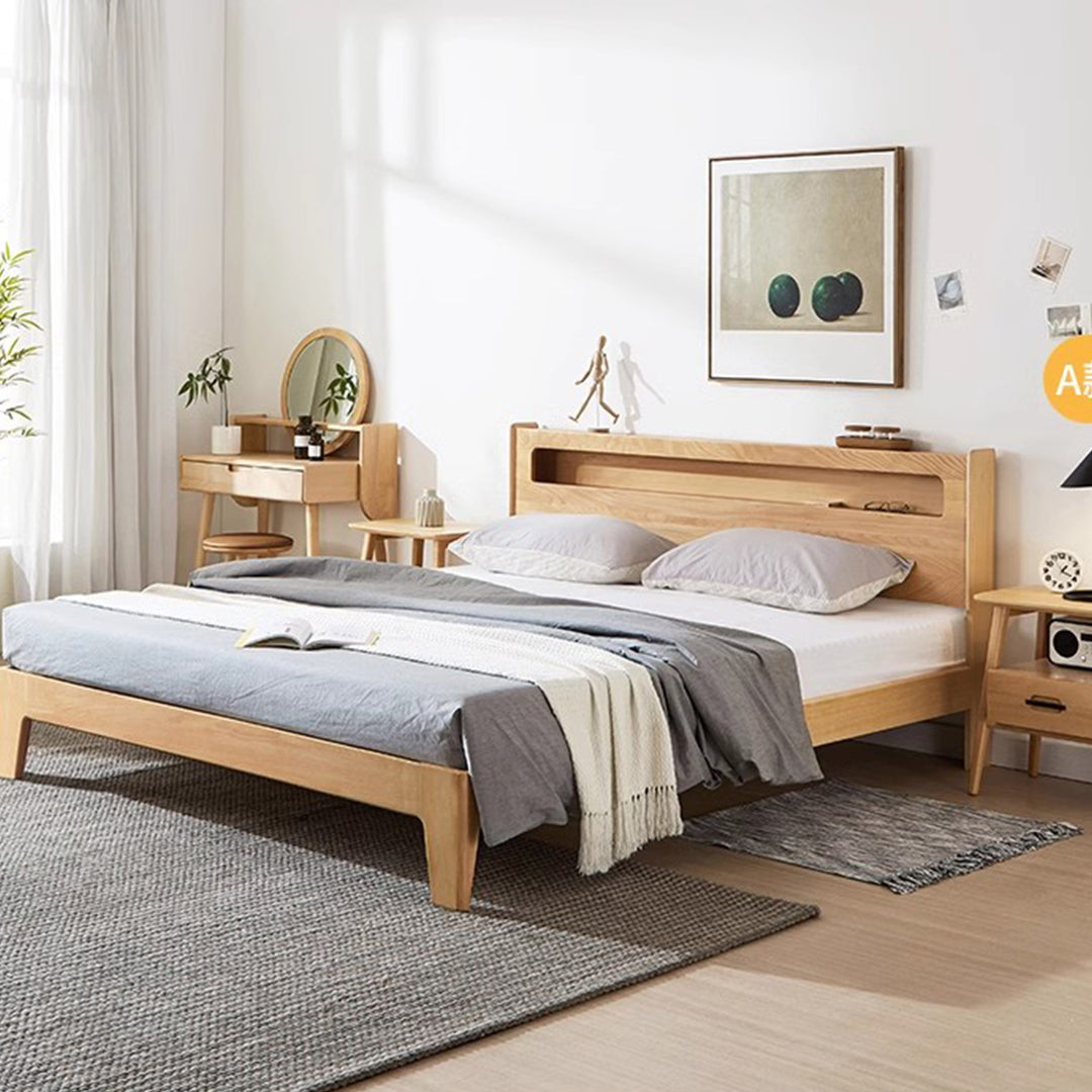 MAS-1965 Masdio Multimedia Solid Wood Bedframe