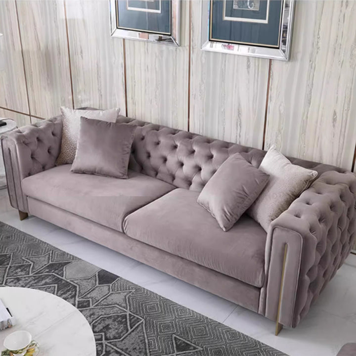 MAS-2162 Masdio Victorian Velvet Tufted Sofa
