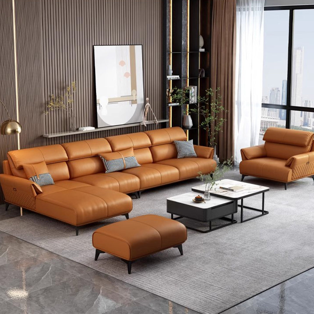 MAS-2042 Masdio Modern Leather Sofa