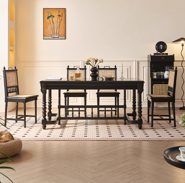 MAS-2895 Masdio Mid-Century Rattan Dining Chair