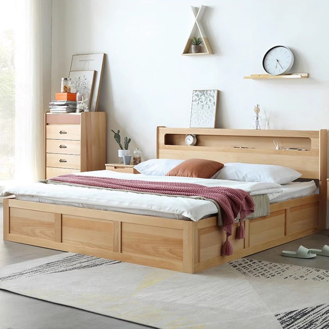 MAS-1965 Masdio Multimedia Solid Wood Bedframe