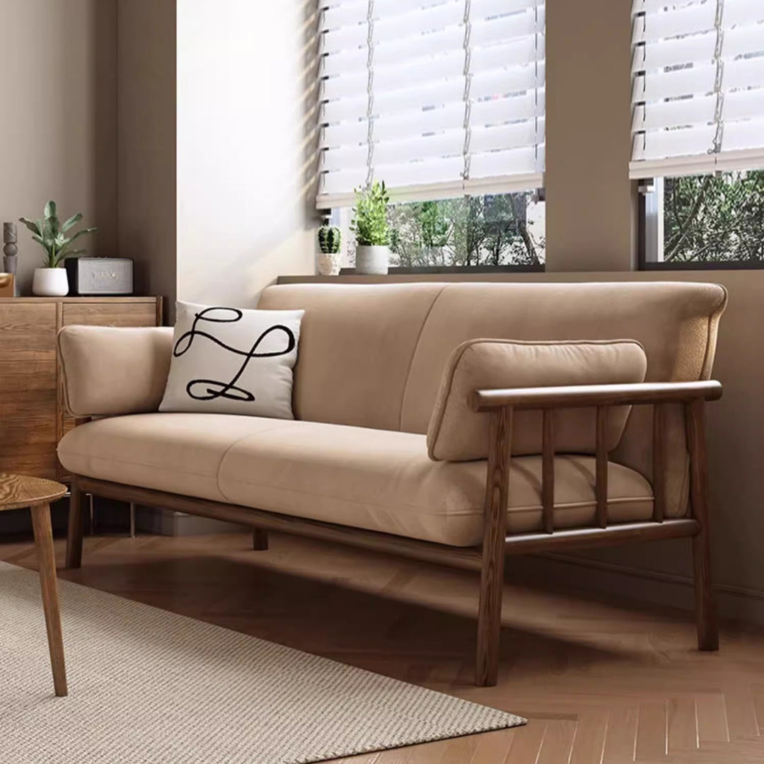 MAS-2076 Masdio Japandi Solid Wood Sofa