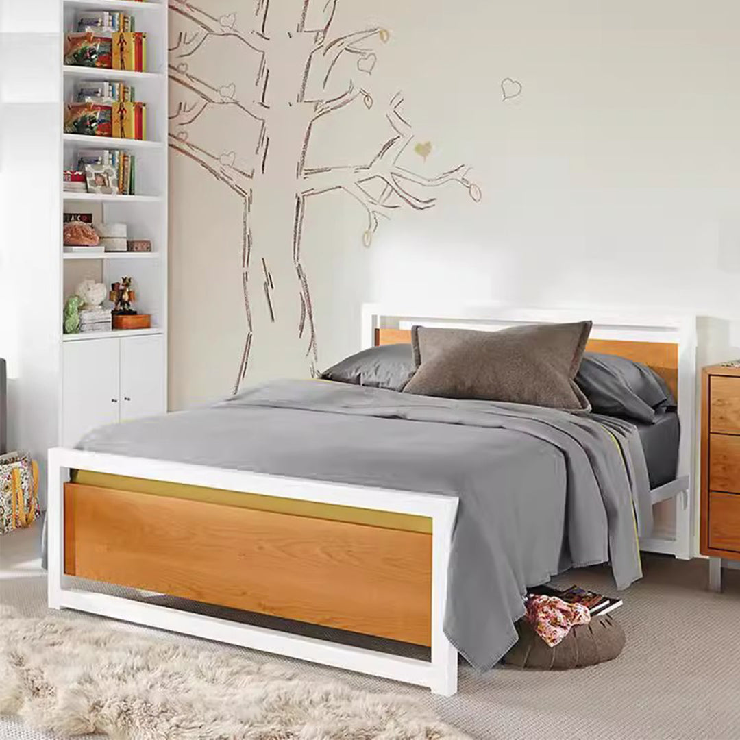 MAS-1956 Masdio Industrial Solid Wood Bedframe