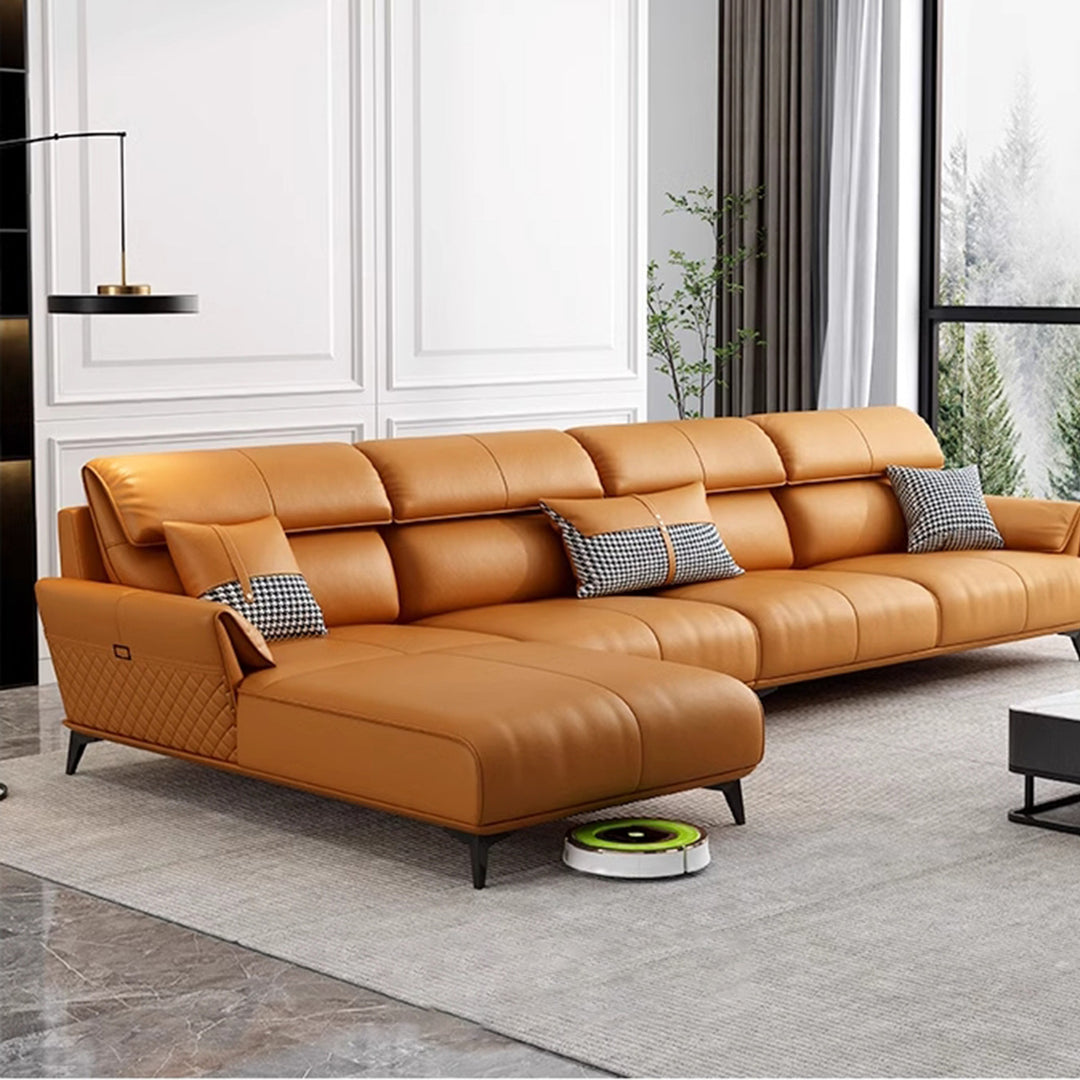 MAS-2082 Masdio Modern Leather Sofa