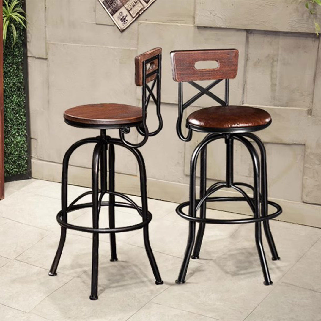 PT-1026 Presenthem Stylish Solid Wood Bar Chair with Backrest