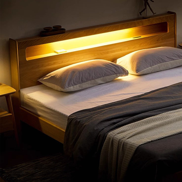 MAS-1965 Masdio Multimedia Solid Wood Bedframe