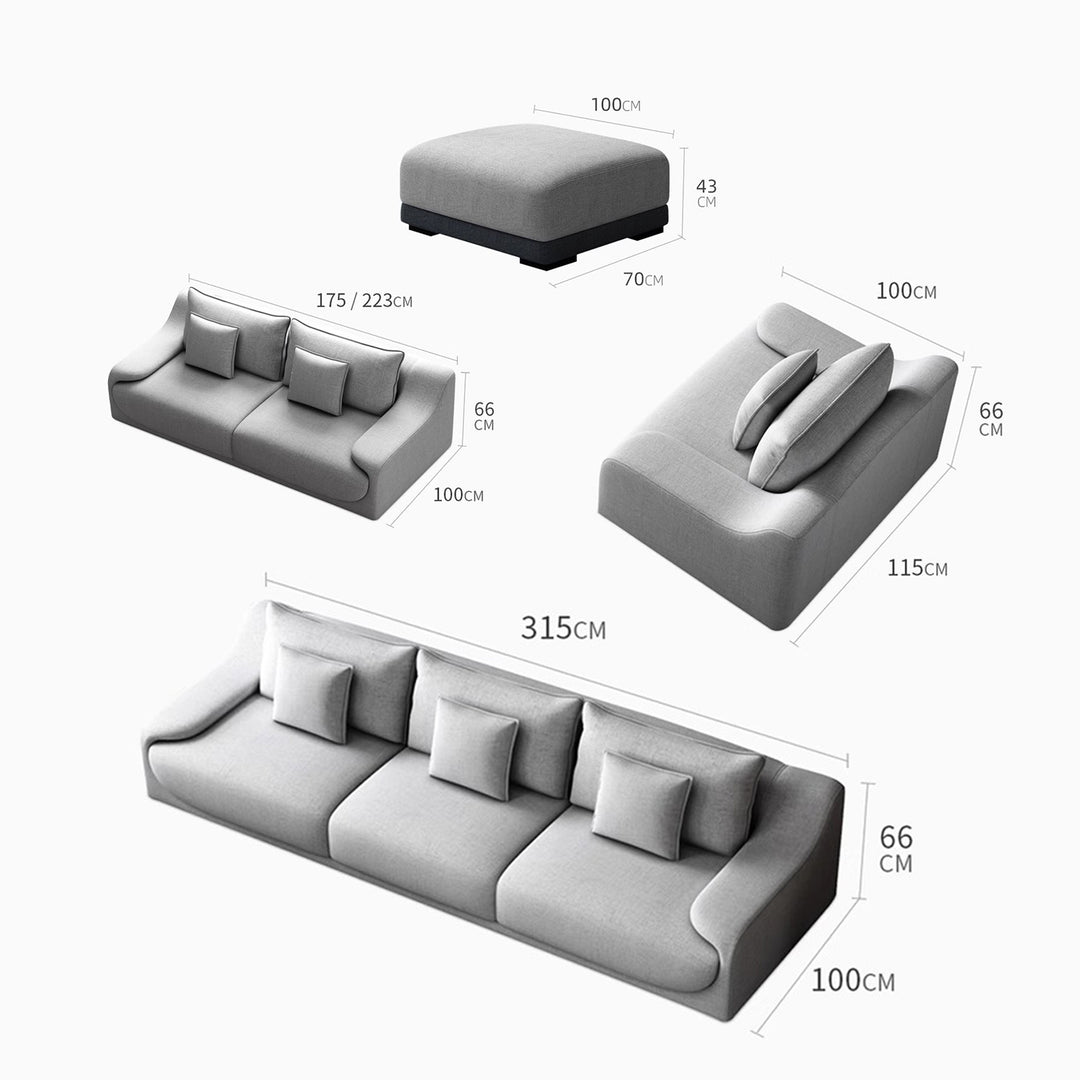 MAS-2070 Masdio Modern Fabric Sofa