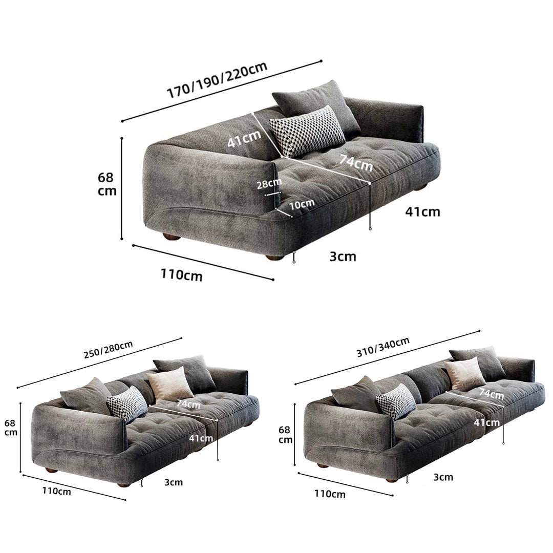 MAS-2056 Masdio Modern Velvet Sofa