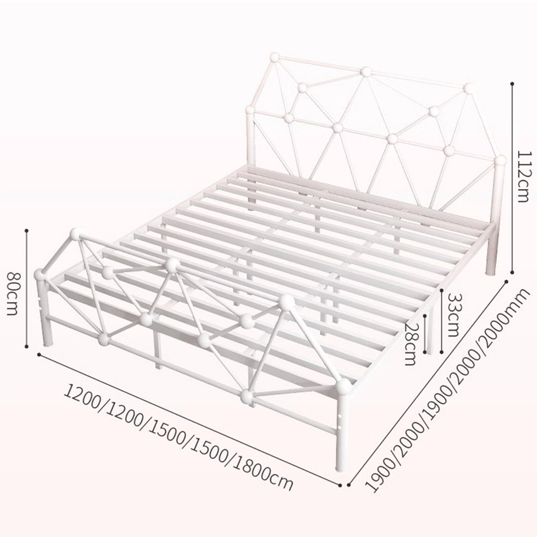 MAS-1970 Masdio Modern Metal Bedframe