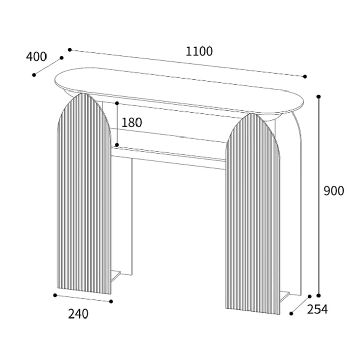 MAS-4134 Masdio Modern Acrylic Console Table Masdio