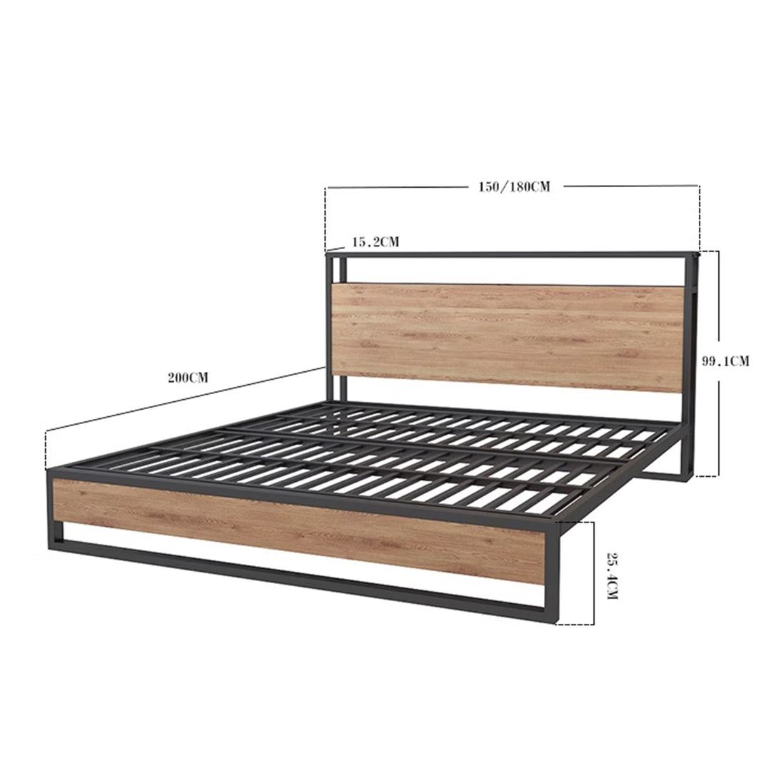 MAS-1967 Masdio Modern Industrial Bedframe