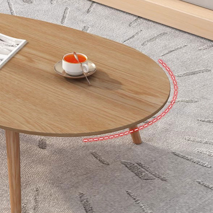 Nordic Nestable Solid Wood Coffee Table