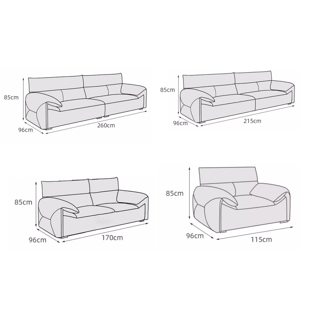 MAS-2050 Masdio Modern Leather Sofa