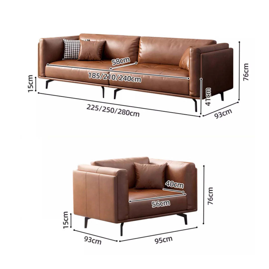 MAS-2080 Masdio Modern Leather Sofa