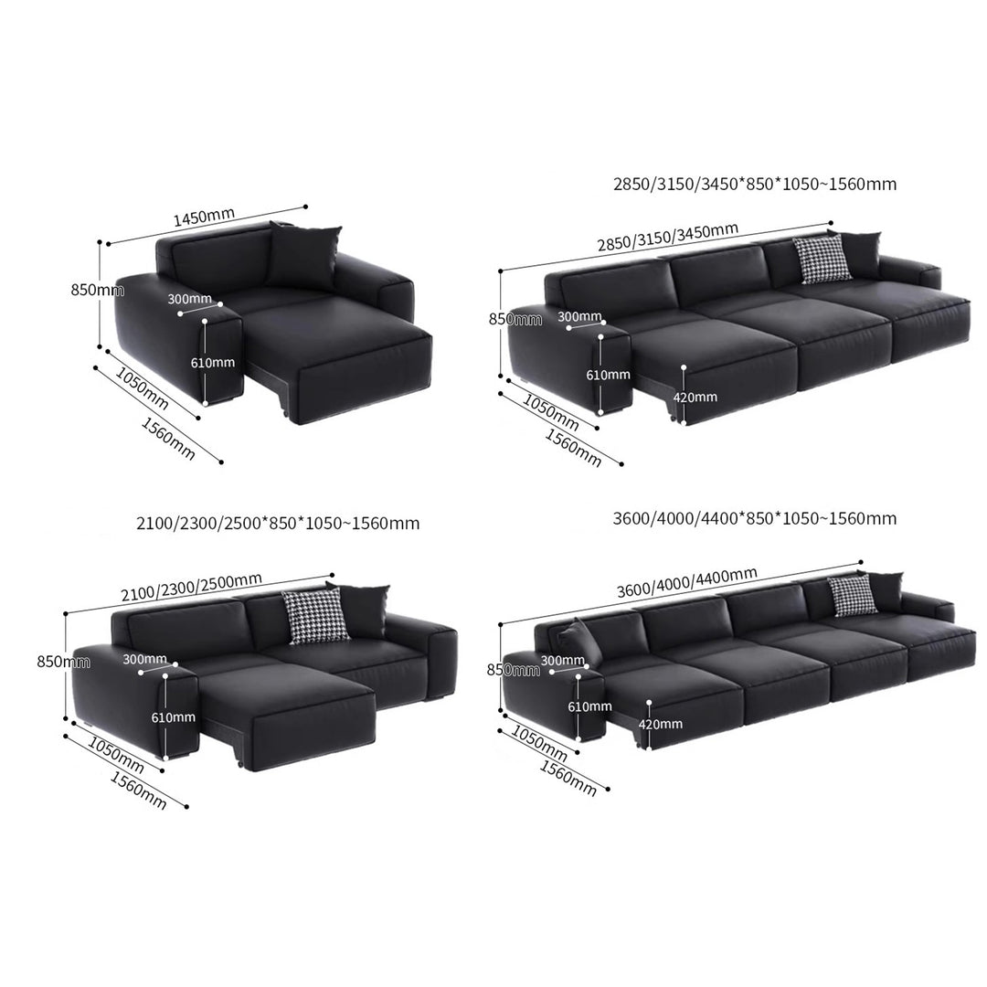 MAS-2063 Masdio Modern Leather Sofa