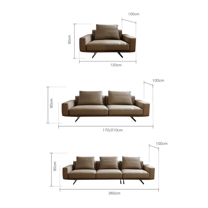 MAS-2030 Masdio Modern Leather Sofa