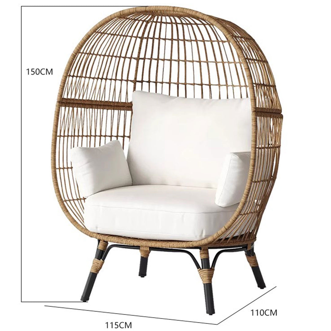 Wicker Rattan Egg Chair for Cozy Lounging