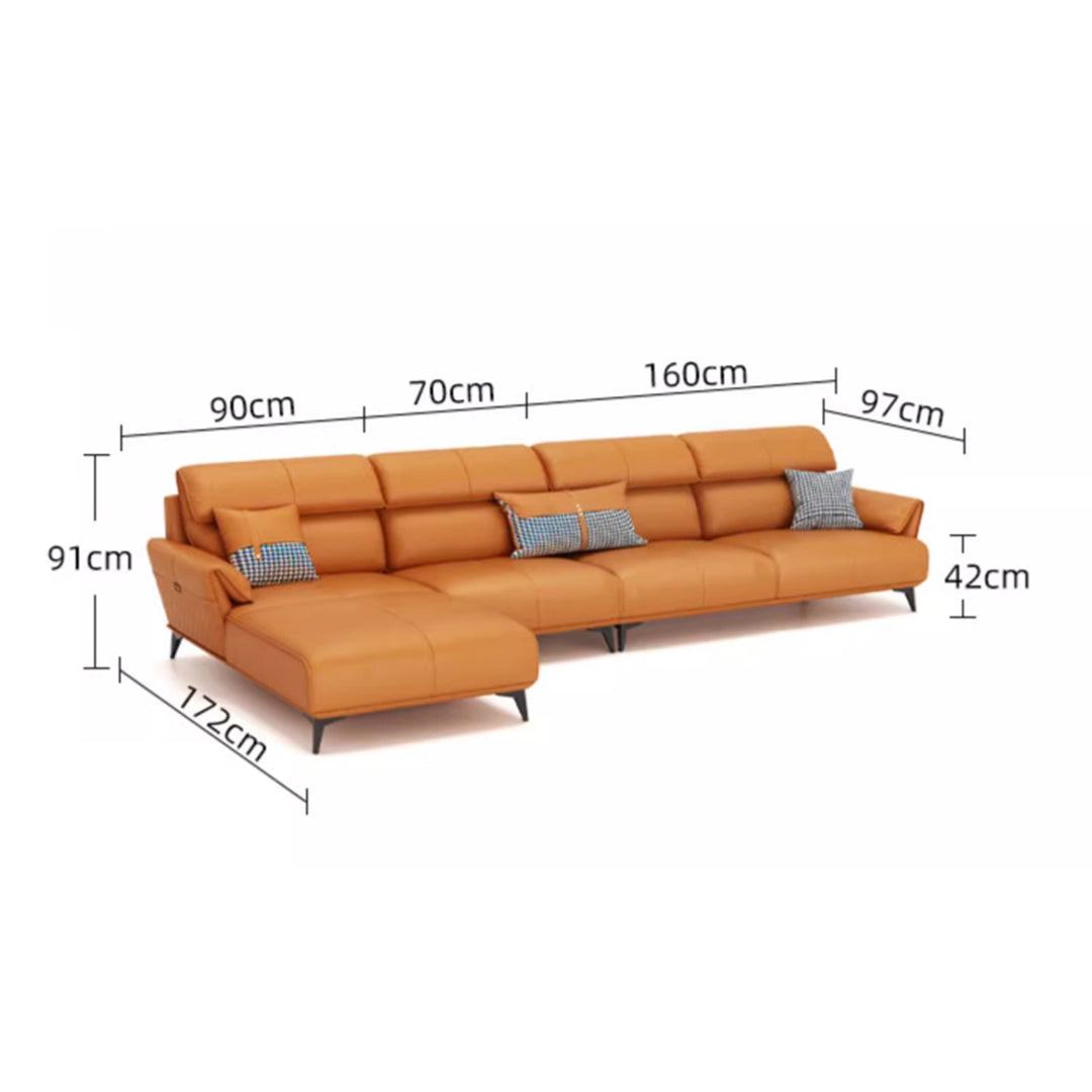 MAS-2042 Masdio Modern Leather Sofa