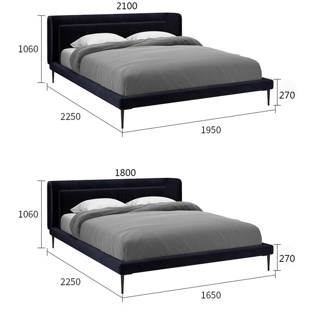 MAS-1963 Masdio Luxury Velvet Bedframe Masdio