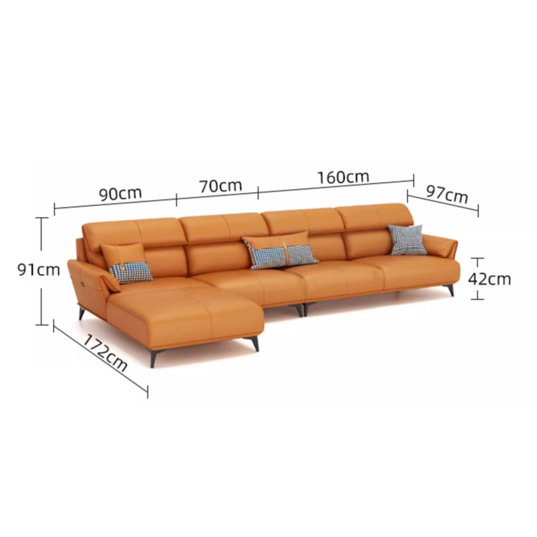 MAS-2082 Masdio Modern Leather Sofa