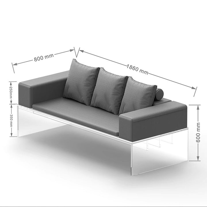 MAS-2089 Masdio Modern Leather Sofa