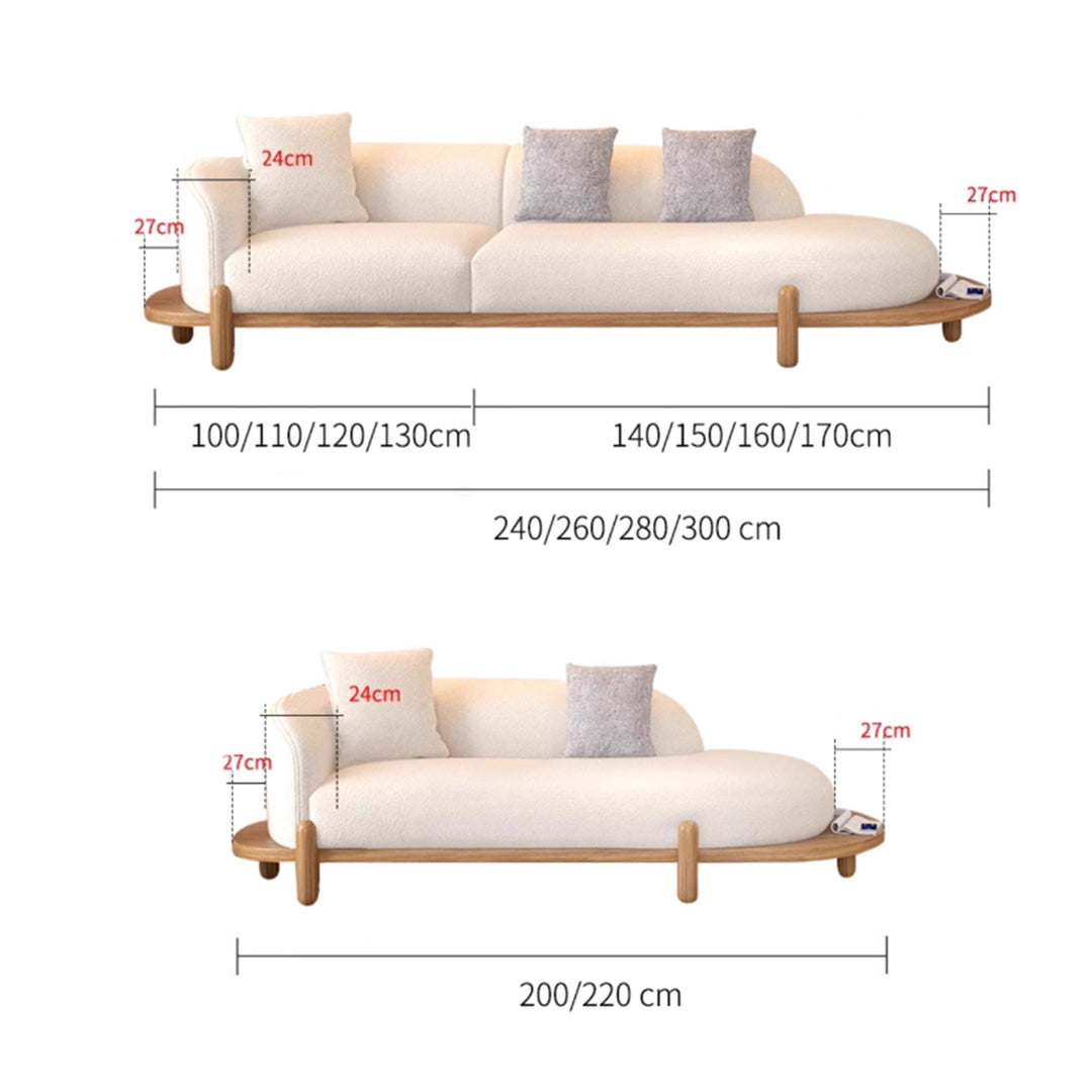 MAS-2048 Masdio Japandi Boucle Sofa