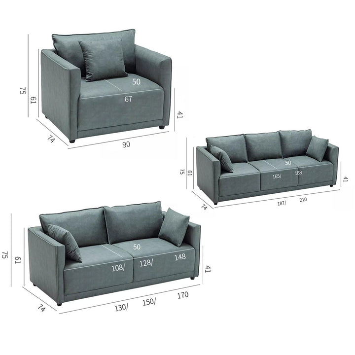 MAS-2169 Masdio Modern Leather Sofa