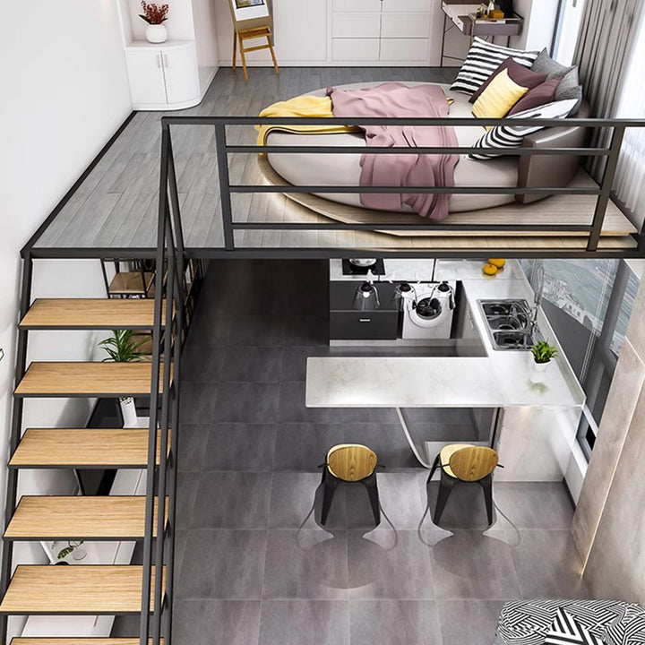 MAS-1979 Masdio Modern Industrial Loft Bed